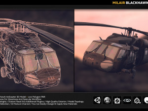 mlair blackhawk 3D 모델