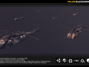 mlair blackhawk 3D 모델