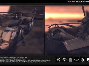 mlair blackhawk 3D 모델