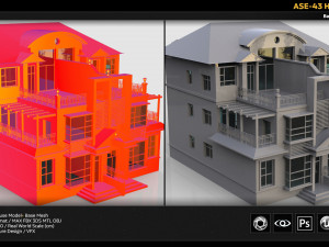 ase-47 house Model 3D