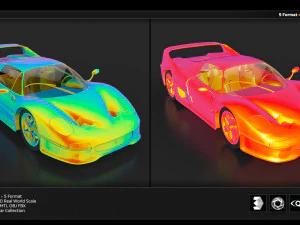 ferrari f50 3D Model