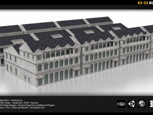 es-01 building pack 3D Model