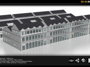 es-01 building pack 3D Model