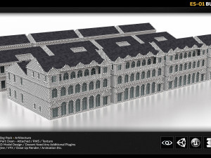 es-01 building pack 3D Model