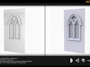 Bogenfenster l12 3D Modell