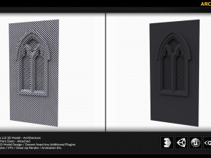 arch window l12 Modèle 3D