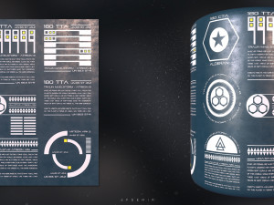 Sfdemir sci-fi decal pack 01 3D Model