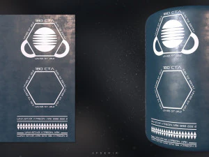 Sfdemir sci-fi decal pack 01 3D Model
