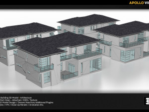 apollo villa building 3D मॉडल