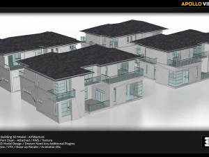 apollo villa building 3D Model
