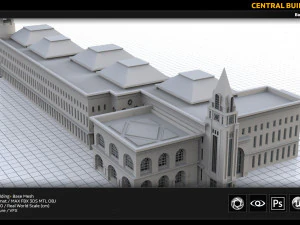 central building 3D Model