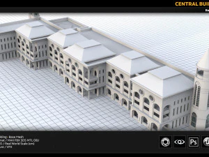 central building 3D Model