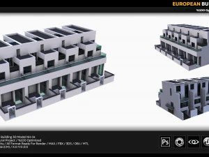 european building 3D Model