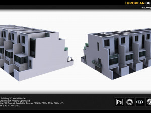 european building Model 3D