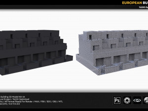 european building Model 3D