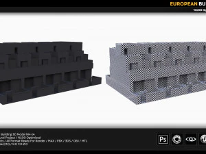 european building 3D Model