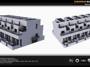 european building 3D Model