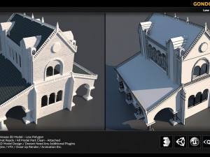 gondor house building 3Dモデル