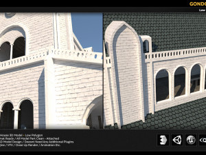 gondor house building 3Dモデル