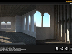 gondor house building 3D Model