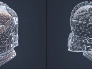 medieval crusader helmet 3D Model
