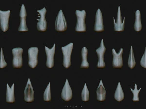 sfemir teeth imm brushes 3D Model