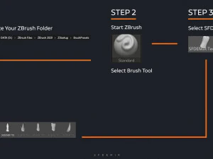 sfemir teeth imm brushes 3D Model
