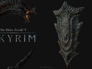 dragonborn shield 3Dモデル