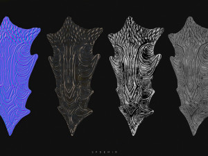 dragonborn shield 3Dモデル
