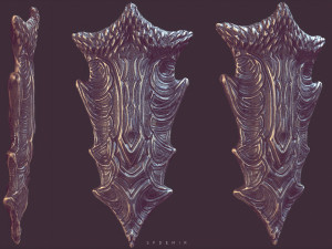 dragonborn shield 3Dモデル