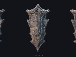 dragonborn shield 3Dモデル