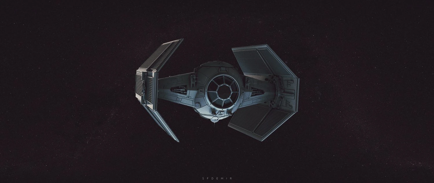 vader spaceship 3D Model .c4d .max .obj .3ds .fbx .stl .blend 
