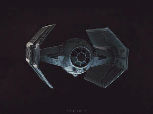 nave espacial Vader Modelo 3D