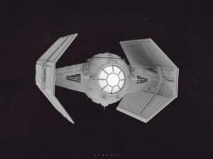 vader spaceship 3D Model
