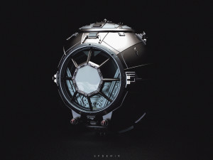 vader spaceship cabinet 3D Model