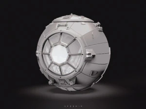 vader spaceship cabinet 3D Model