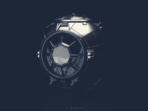 vader spaceship cabinet Modelo 3D