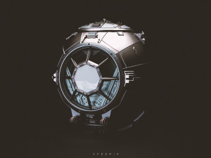 vader spaceship cabinet Modelo 3D