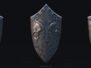 skeleton shield Modèle 3D
