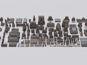 Dune Kitbash Modèle 3D