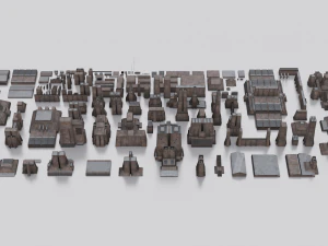 Dune Kitbash 3D Model