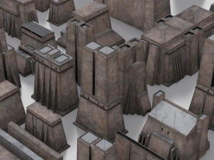 Dune Kitbash 3D Model
