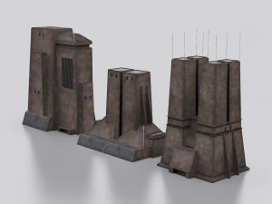 Dune Kitbash 3D Model