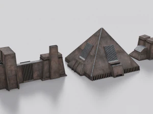 Dune Kitbash 3D Model