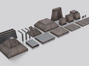 Dune Kitbash 3D Model