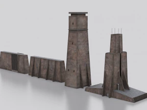 Dune Kitbash 3D Model
