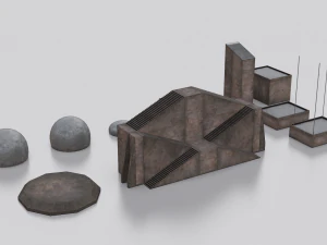 Dune Kitbash 3D Model