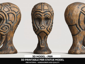 3D Printable Statue Model 3D मॉडल