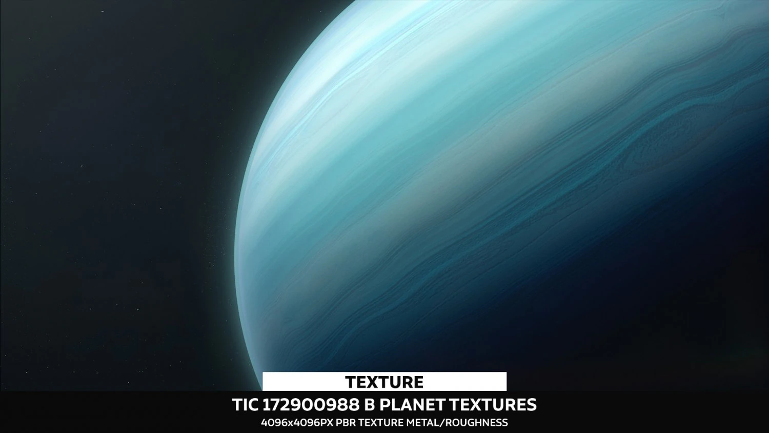 TIC 172900988 b Planet Textures 3D Model .c4d .max .obj .3ds .fbx .stl .blend