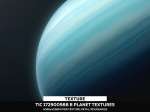 TIC 172900988 b Planet Textures 3D Model